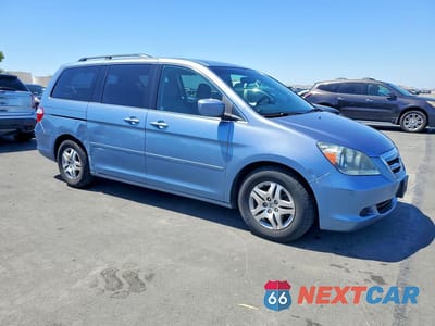 Czwarte zdjęcie samochodu z boku: 2007 HONDA ODYSSEY EX VIN:5FNRL38457B078244 - miniatura