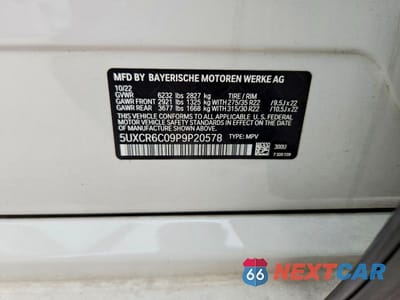 Zdjęcie 12 z 12 samochodu: 2023 BMW X5 XDRIVE40I VIN:5UXCR6C09P9P20578 - miniatura