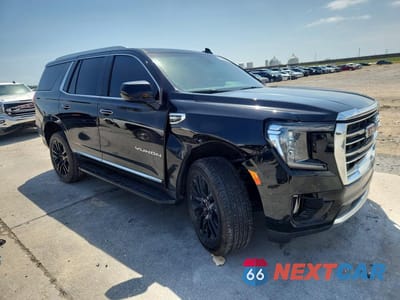 Czwarte zdjęcie samochodu z boku: 2021 GMC YUKON SLT VIN:1GKS1BKD5MR187159 - miniatura