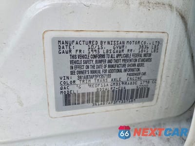 Zdjęcie 12 z 12 samochodu: 2015 NISSAN SENTRA SR VIN:3N1AB7AP3FY357189 - miniatura