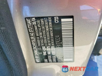 Zdjęcie 12 z 12 samochodu: 2005 MERCEDES-BENZ C 230K SPORT SEDAN VIN:WDBRF40J65F619324 - miniatura