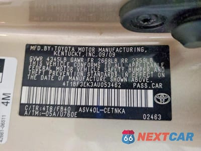 Zdjęcie 12 z 12 samochodu: 2010 TOYOTA CAMRY LE VIN:4T1BF3EK3AU053462 - miniatura