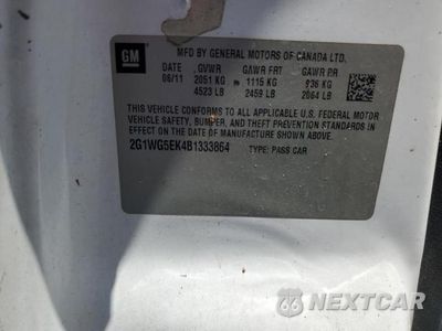 Zdjęcie 12 z 12 samochodu: 2011 CHEVROLET IMPALA LT VIN:2G1WG5EK4B1333864 - miniatura