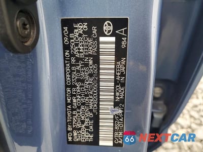 Zdjęcie 12 z 12 samochodu: 2005 TOYOTA PRIUS BASE VIN:JTDKB20U050121605 - miniatura