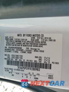 Zdjęcie 13 z 13 samochodu: 2015 FORD FUSION SE PHEV VIN:3FA6P0PU9FR280983 - miniatura