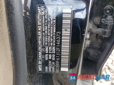 Zdjęcie 12 z 12 samochodu: 2002 MERCEDES-BENZ C 240 VIN:WDBRF61J12F146373 - miniatura