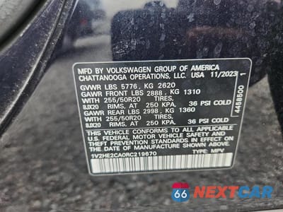 Zdjęcie 13 z 13 samochodu: 2024 VOLKSWAGEN ATLAS CROSS SPORT SE VIN:1V2HE2CA0RC219670 - miniatura