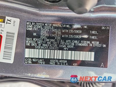 Zdjęcie 13 z 13 samochodu: 2020 TOYOTA HIGHLANDER HYBRID PLATINUM VIN:5TDEBRCH7LS006322 - miniatura