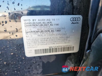 Zdjęcie 13 z 13 samochodu: 2012 AUDI Q5 PREMIUM PLUS VIN:WA1LFAFP8CA045931 - miniatura