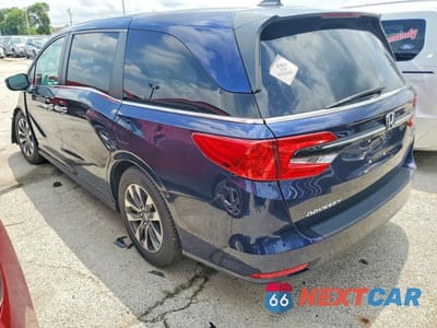Drugie zdjęcie samochodu z przodu: 2022 HONDA ODYSSEY EXL VIN:5FNRL6H75NB060786 - miniatura