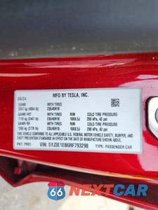 Zdjęcie 12 z 12 samochodu: 2024 TESLA MODEL 3 VIN:5YJ3E1EB6RF793298 - miniatura