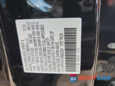 Zdjęcie 12 z 12 samochodu: 2024 HONDA RIDGELINE SPORT VIN:5FPYK3F1XRB032281 - miniatura