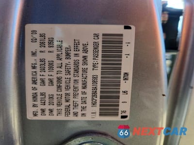 Zdjęcie 12 z 12 samochodu: 2009 HONDA ACCORD EXL VIN:1HGCP26849A108583 - miniatura