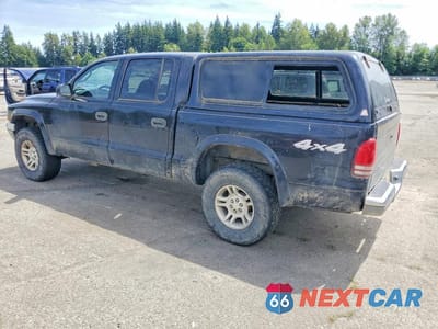 Drugie zdjęcie samochodu z przodu: 2004 DODGE DAKOTA QUAD SLT VIN:1D7HG48N94S510028 - miniatura