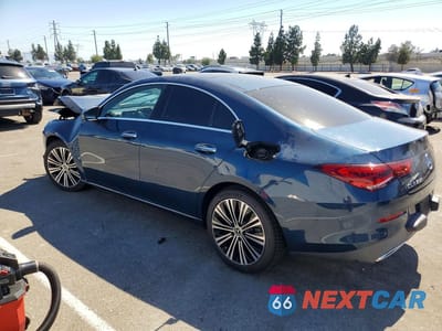Drugie zdjęcie samochodu z przodu: 2022 MERCEDES-BENZ CLA 250 VIN:W1K5J4GB7NN250594 - miniatura