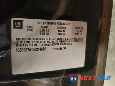 Zdjęcie 12 z 12 samochodu: 2005 CADILLAC STS VIN:1G6DC67A150214242 - miniatura