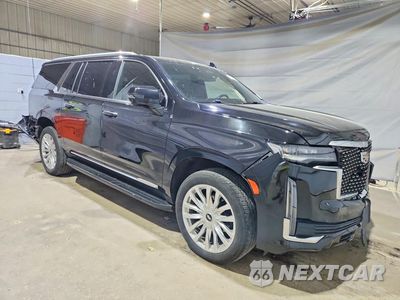 Czwarte zdjęcie samochodu z boku: 2023 CADILLAC ESCALADE ESV LUXURY VIN:1GYS4JKL8PR256431 - miniatura