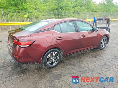Trzecie zdjęcie samochodu z tyłu: 2021 NISSAN SENTRA SV VIN:3N1AB8CV0MY221696 - miniatura