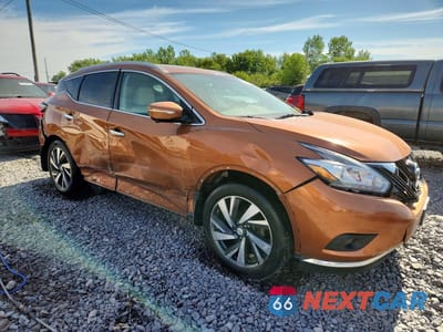 Czwarte zdjęcie samochodu z boku: 2015 NISSAN MURANO PLATINUM VIN:5N1AZ2MHXFN235664 - miniatura