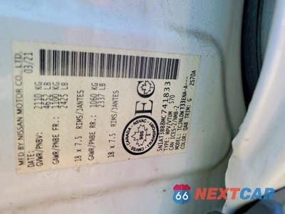 Zdjęcie 14 z 14 samochodu: 2021 NISSAN ROGUE SV VIN:5N1AT3BB8MC741833 - miniatura