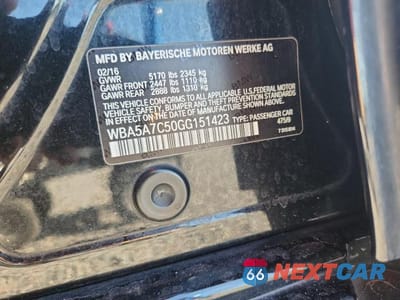 Zdjęcie 12 z 12 samochodu: 2016 BMW 528 XI VIN:WBA5A7C50GG151423 - miniatura