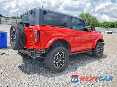 Trzecie zdjęcie samochodu z tyłu: 2023 FORD BRONCO BASE VIN:1FMDE5CP6PLB19961 - miniatura