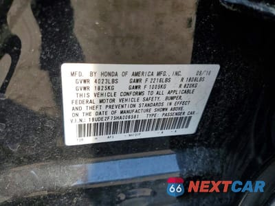 Zdjęcie 12 z 12 samochodu: 2017 ACURA ILX PREMIUM VIN:19UDE2F75HA006581 - miniatura