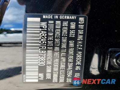 Zdjęcie 13 z 13 samochodu: 2015 PORSCHE MACAN S VIN:WP1AB2A51FLB73830 - miniatura