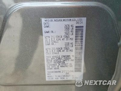 Zdjęcie 14 z 14 samochodu: 2024 NISSAN PATHFINDER SV VIN:5N1DR3BB4RC272596 - miniatura