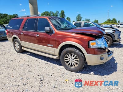 Czwarte zdjęcie samochodu z boku: 2007 FORD EXPEDITION EL EDDIE BAUER VIN:1FMFK18567LA15052 - miniatura