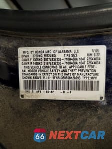Zdjęcie 13 z 13 samochodu: 2005 HONDA ODYSSEY TOURING VIN:5FNRL38865B128293 - miniatura