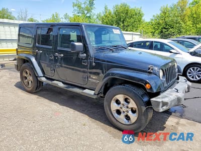 Czwarte zdjęcie samochodu z boku: 2014 JEEP WRANGLER UNLIMITED SAHARA VIN:1C4BJWEGXEL324111 - miniatura