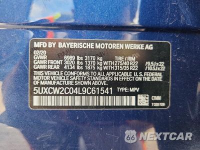 Zdjęcie 14 z 14 samochodu: 2020 BMW X7 XDRIVE40I VIN:5UXCW2C04L9C61541 - miniatura