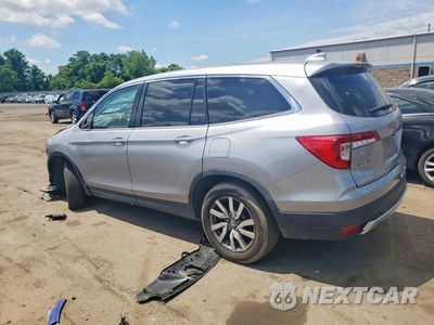 Drugie zdjęcie samochodu z przodu: 2019 HONDA PILOT EXL VIN:5FNYF6H52KB007492 - miniatura