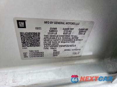 Zdjęcie 12 z 12 samochodu: 2021 GMC SIERRA K3500 DENALI VIN:1GT49WEY6MF224014 - miniatura