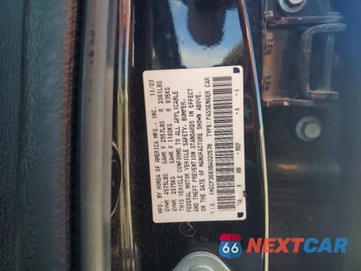 Zdjęcie 12 z 12 samochodu: 2008 HONDA ACCORD EXL VIN:1HGCP36838A020578 - miniatura