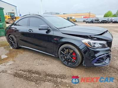 Czwarte zdjęcie samochodu z boku: 2018 MERCEDES-BENZ CLA 45 AMG VIN:WDDSJ5CB6JN524876 - miniatura