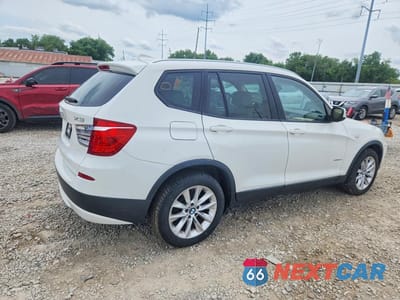 Trzecie zdjęcie samochodu z tyłu: 2013 BMW X3 XDRIVE28I VIN:5UXWX9C5XD0D09032 - miniatura