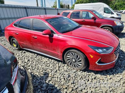 Czwarte zdjęcie samochodu z boku: 2020 HYUNDAI SONATA HYBRID SEL VIN:KMHL34JJ7LA015706 - miniatura