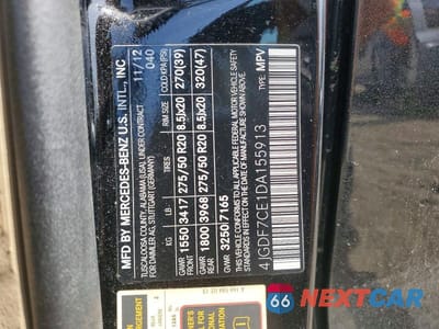 Zdjęcie 13 z 13 samochodu: 2013 MERCEDES-BENZ GL 450 4MATIC VIN:4JGDF7CE1DA155913 - miniatura