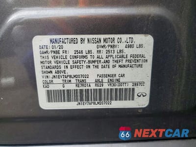 Zdjęcie 12 z 12 samochodu: 2020 INFINITI Q50 3.0T LUXE VIN:JN1EV7AP8LM207022 - miniatura