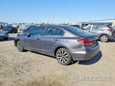 Drugie zdjęcie samochodu z przodu: 2015 HONDA CIVIC EXL VIN:19XFB2F9XFE255678 - miniatura