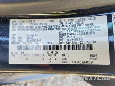 Zdjęcie 13 z 13 samochodu: 2015 FORD FIESTA S VIN:3FADP4AJ6FM126662 - miniatura