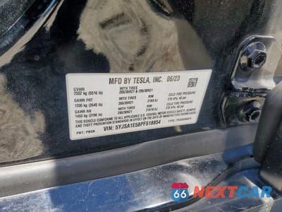 Zdjęcie 12 z 12 samochodu: 2023 TESLA MODEL S VIN:5YJSA1E58PF518854 - miniatura