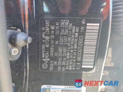Zdjęcie 13 z 13 samochodu: 2015 HYUNDAI TUCSON SE VIN:KM8JUCAG7FU090413 - miniatura