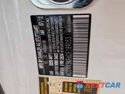 Zdjęcie 12 z 12 samochodu: 2013 MERCEDES-BENZ E 350 VIN:WDDKK5KF6DF189053 - miniatura
