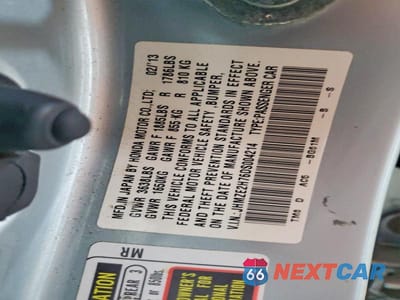 Zdjęcie 12 z 12 samochodu: 2013 HONDA INSIGHT EX VIN:JHMZE2H76DS004214 - miniatura