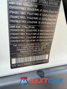 Zdjęcie 10 z 14 samochodu: 2017 LAND ROVER RANGE ROVER SUPERCHARGED VIN:SALGS2FEXHA336521 - miniatura