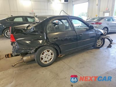 Trzecie zdjęcie samochodu z tyłu: 2001 HONDA CIVIC LX VIN:1HGES16571L013502 - miniatura