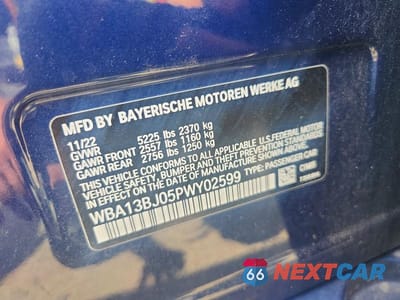Zdjęcie 12 z 12 samochodu: 2023 BMW 530 XI VIN:WBA13BJ05PWY02599 - miniatura